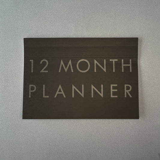 A4 Undated Monthly Desk Planner - Ink