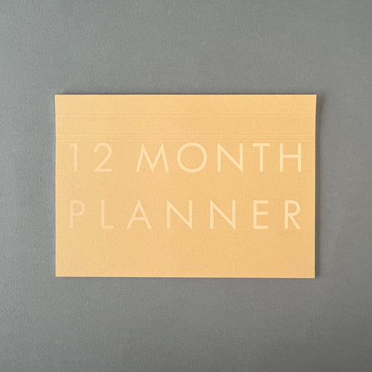 A4 Undated Monthly Desk Planner - Stone