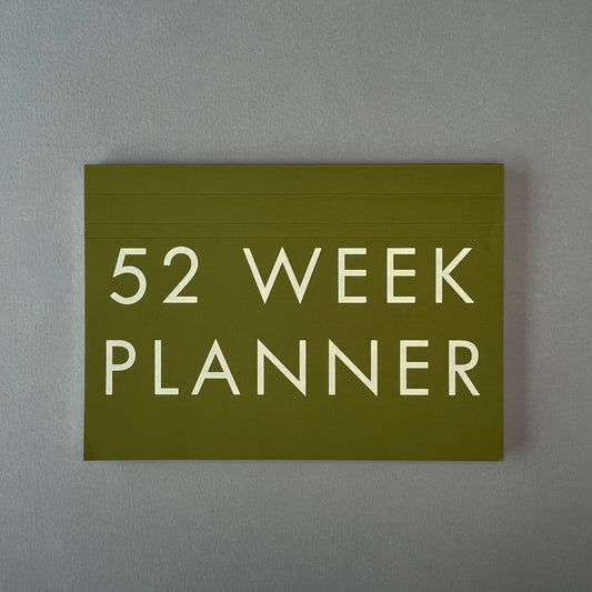 A4 Undated Weekly Desk Planner - Moss