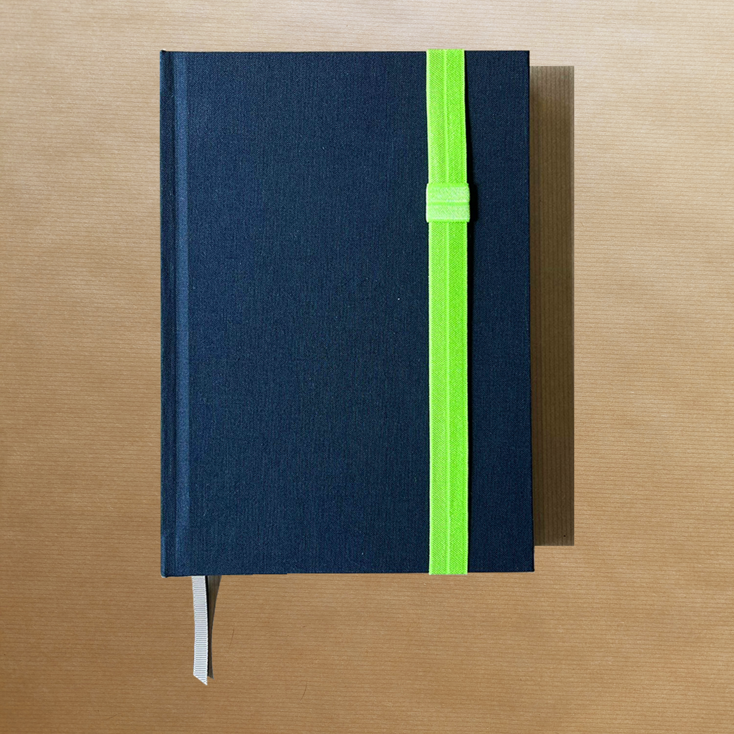 Green book elastic pen loop