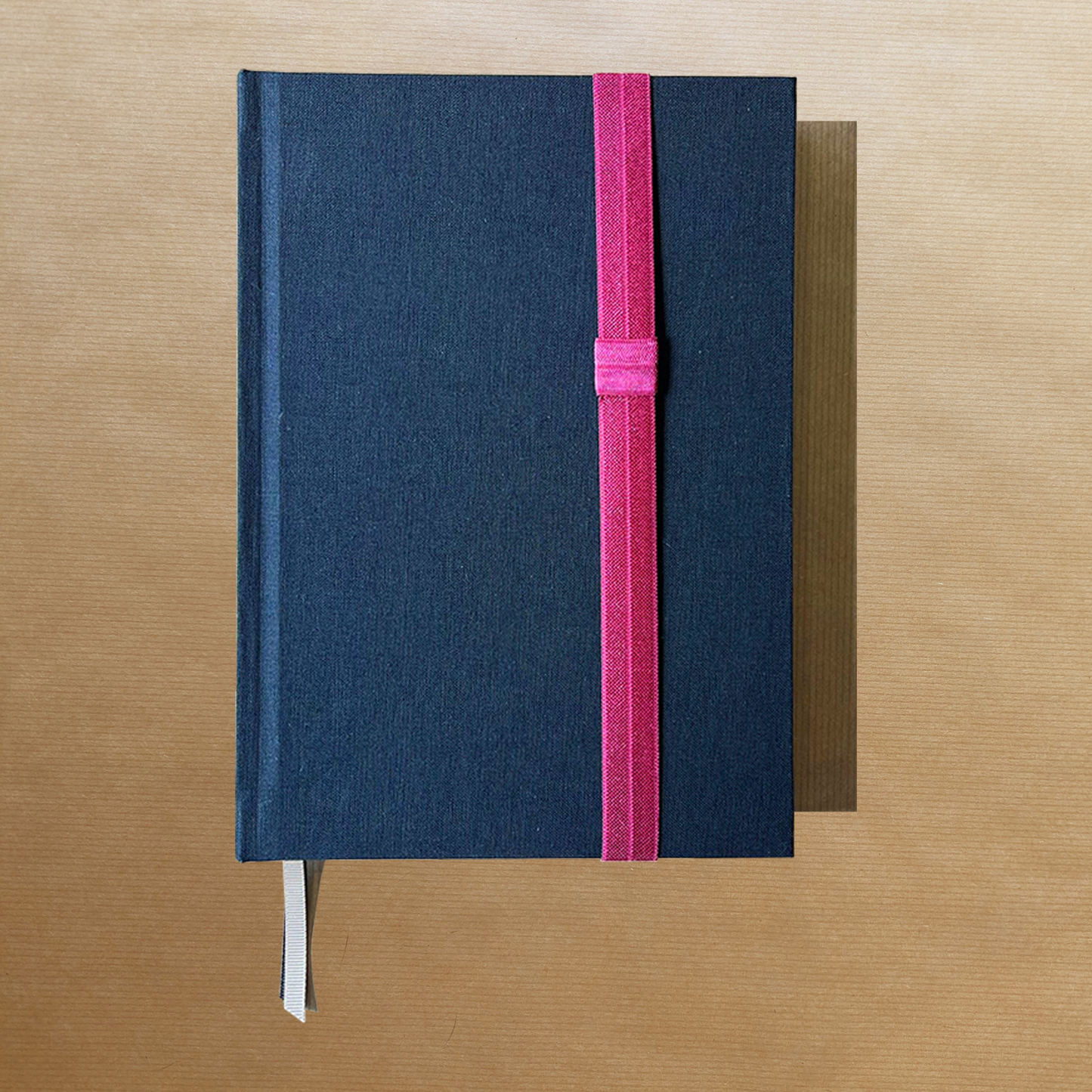 Pink purple book elastic pen loop