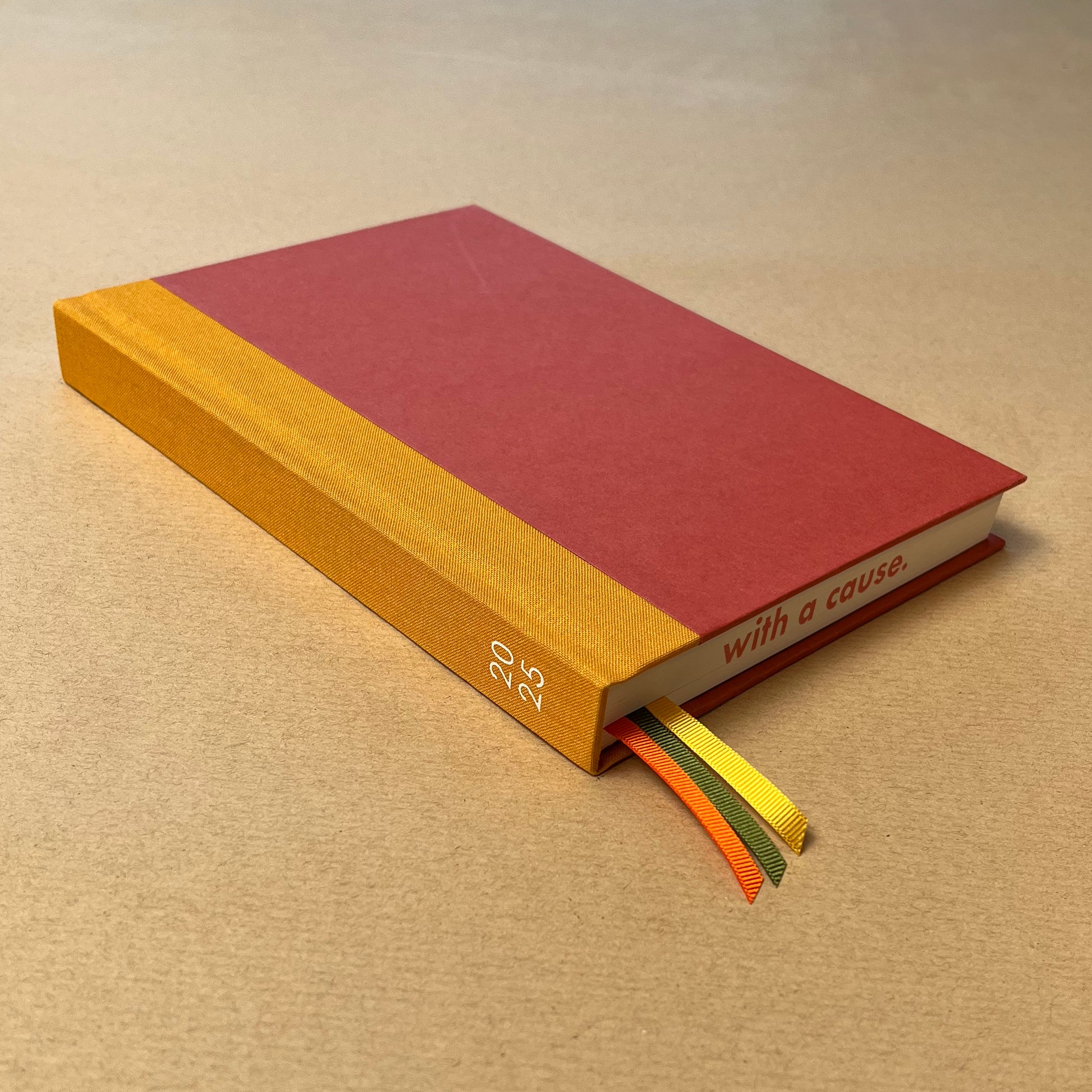 Rebel Stationery 2025 Diary Orange & Yellow Closed