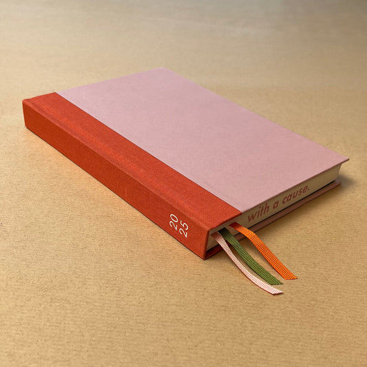 Rebel Stationery 2025 Diary Pink & Orange Closed