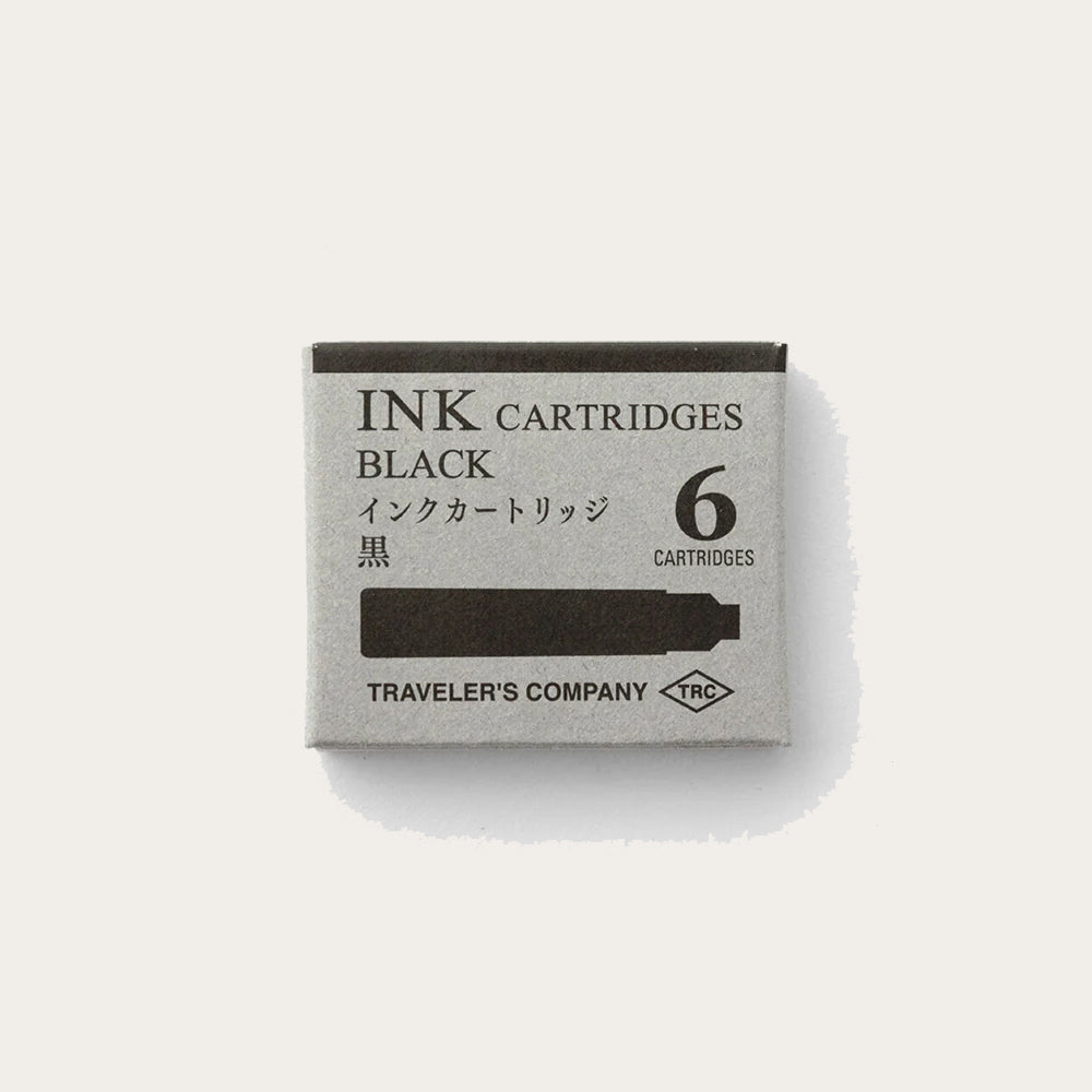 TRC Cartridges for Brass Fountain & Rollerball Pens - Black