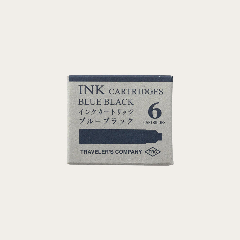 TRC Cartridges for Brass Fountain & Rollerball Pens - Blue Black