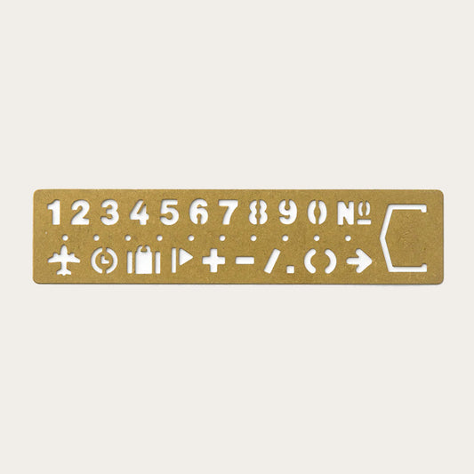 TRC Brass Template Number Bookmark