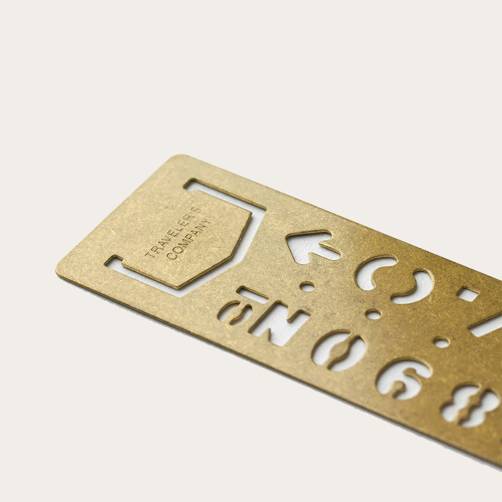 TRC Brass Template Number Bookmark