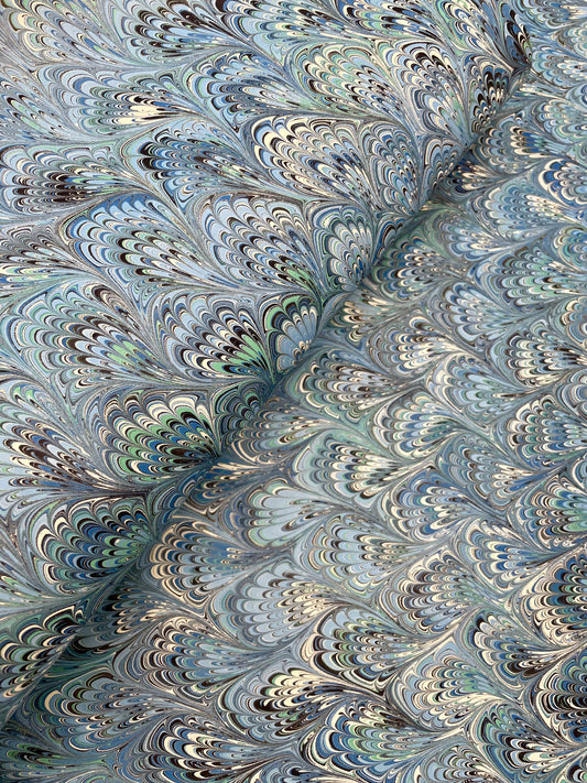 Paperwilds Hand-marbled Paper - Giselle