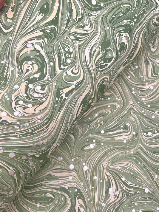 Paperwilds Hand-marbled Paper - Odile